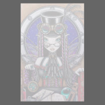 "Victoria" Steam Punk Faerie Art Stationery