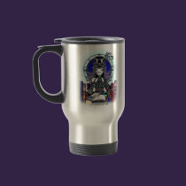 "Victoria" Steam Punk Faerie Art Travel Mug mugs