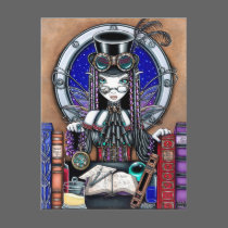 Victoria Steam Punk Faerie Postcard by mykajelina Victoria Steam Punk Faerie Postcard