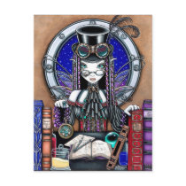Victoria Steam Punk Faerie Postcard by mykajelina Victoria Steam Punk Faerie Postcard