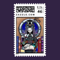 Victoria Steam Punk Fairy Postage stamps