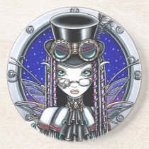 "Victoria" Steam Punk Fairy Sandstone Coaster coasters