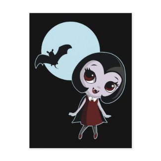 Victoria the Vampire postcard