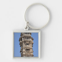 Victoria Tower in Chittorgarh Fort, India Key Chain