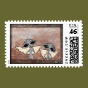 Victorian Aliens Postage Stamp
