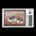 Victorian Aliens Postage Stamp