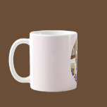 Victorian Angel Blue and Pink Singing by Fireplace mugs
