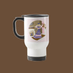 Victorian Angel Blue and Pink Singing by Fireplace mugs