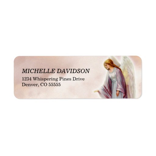 Victorian Angel Return Address Labels | Zazzle