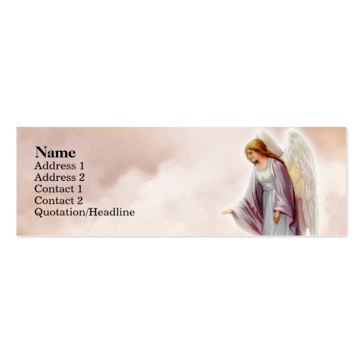 Victorian Angel Skinny Profile Cards Business Card Templates