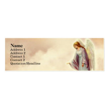 Victorian Angel Skinny Profile Cards Business Card Templates