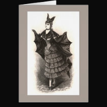 Victorian Bat - Card #1 (Customize) cards