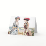 Victorian Beauties at the Beach - Greeting Card
