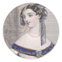 Victorian Beauty by Jules David - Gorgeous Face! stickers by AntiqueImages Victorian Beauty by Jules David - Gorgeous Face! stickers