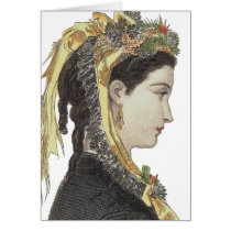 Victorian Beauty - Greeting Card - Customized cards