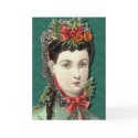 Victorian Beauty -Happy Holidays! cards by AntiqueImages Victorian Beauty -Happy Holidays! cards