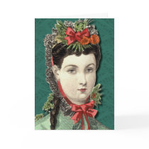 Victorian Beauty -Happy Holidays! cards by AntiqueImages Victorian Beauty -Happy Holidays! cards