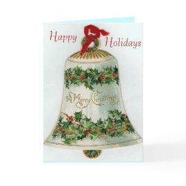 Victorian Bell Christmas Card card