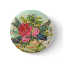 Victorian Bird Button