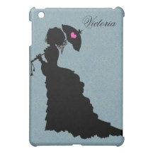 Victorian Blue Damask iPad Mini Case