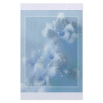 Victorian blue orchids 1 stationery