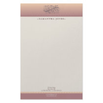 Victorian Blush Customized Stationery