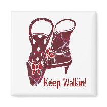 Victorian boots, Keep Walkin! magnet