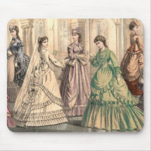 Victorian Bride and Attendants Mousepad