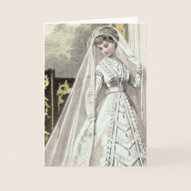 Victorian Bride Wedding Invitation cards