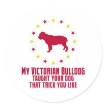 Victorian Bulldog stickers by Pawdboy Victorian Bulldog stickers
