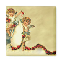 Victorian Cherubs Refrigerator Magnets