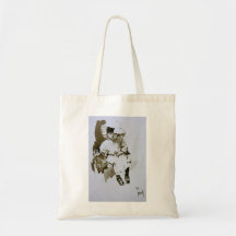Victorian Child with Doll Apron Canvas Bag