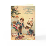 Victorian Children Christmas Card