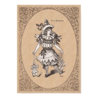 Victorian Children's Costume - Pierrot / Pierrette Print
