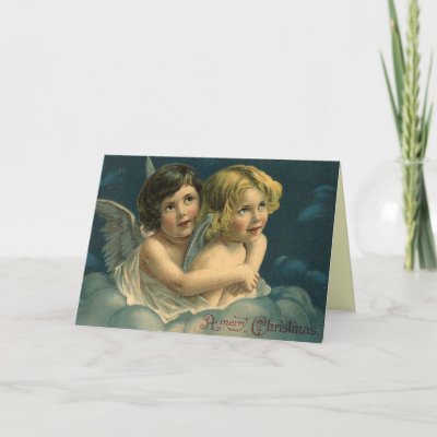 Victorian Christmas Angel Card