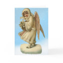Victorian Christmas Angel Girl cards