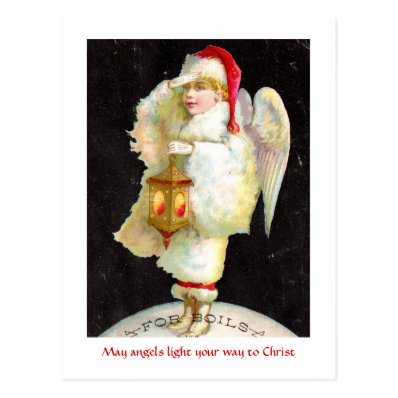 Victorian Christmas Angel Post Card