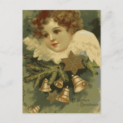 Victorian Christmas Angel Postcard