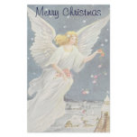 Victorian Christmas Angel with Stars and Roses Personalized Stationery