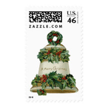 Victorian Christmas Bell Postage Stamps