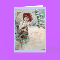 Victorian Christmas card cards