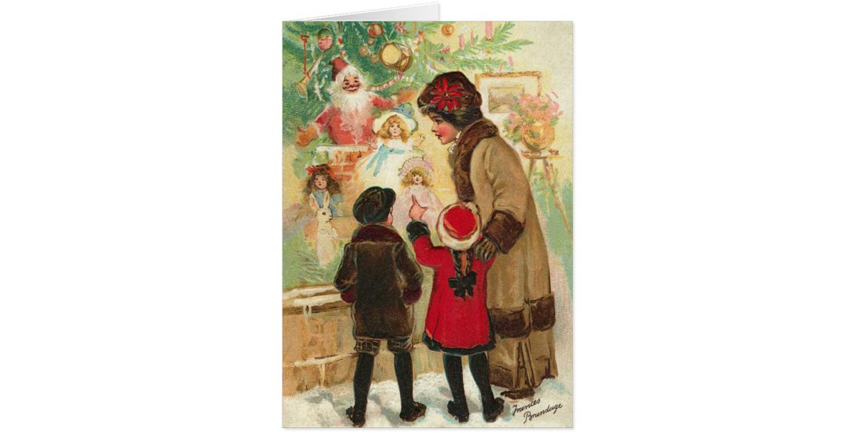 Victorian Christmas Card | Zazzle
