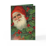 Victorian Christmas Card - German Santa