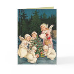 Victorian Christmas Card - Little Angels