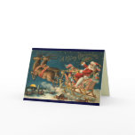 Victorian Christmas Card - Santa