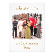 VICTORIAN CHRISTMAS CAROL SINGERS INVITE