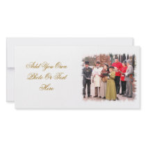 VICTORIAN CHRISTMAS CAROL SINGERS PHOTO CARD