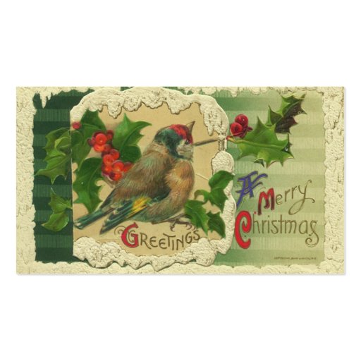 Victorian Christmas Gift Tags Business Card | Zazzle