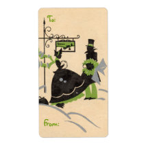 Victorian Christmas Labels
