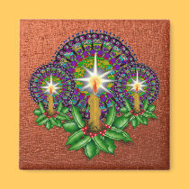 Victorian Christmas Magnet Copper magnets